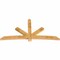 Ekena Millwork Alberta Rough Sawn Timber Gable Bracket, Western Red Cedar, 108"W x 54"H x 4"D x 6"F, 12/12 Pitch GBW108X54X0406ALB00RWR - alternate 4